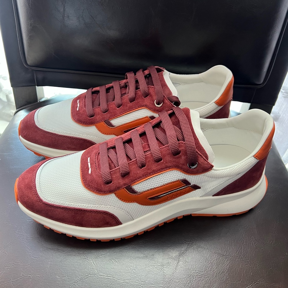 ❤️SOLD❤️ New! BALLY Demmy Mesh & Leather Low Top Sneakers - Picture 8 of 16